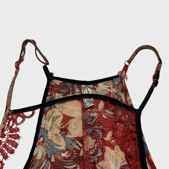 Free People Intimately Women’s Medium Floral Haze Printed Lace Mini Slip Dress - Picture 9 of 14